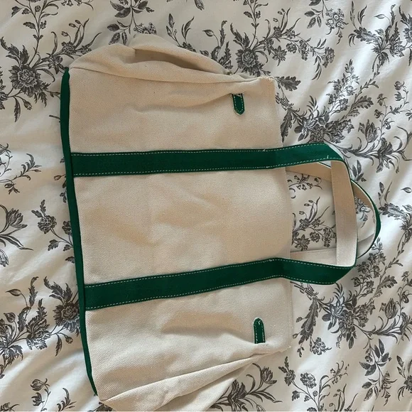 Boat Kin Canvas Bag New Tape Still On Feet Green Straps - Picture 9 of 9